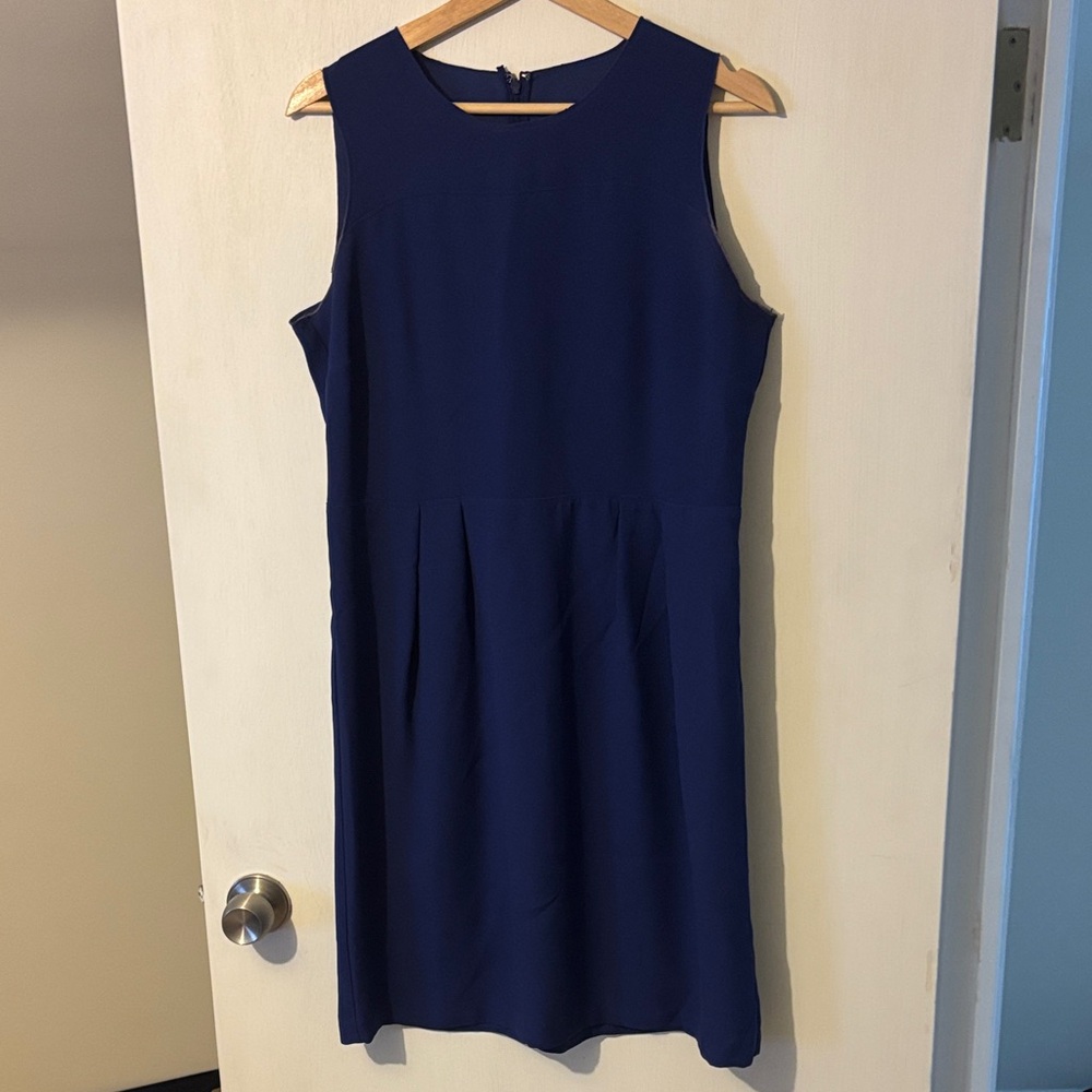 LOFT Blue Sleeveless Dress - 10